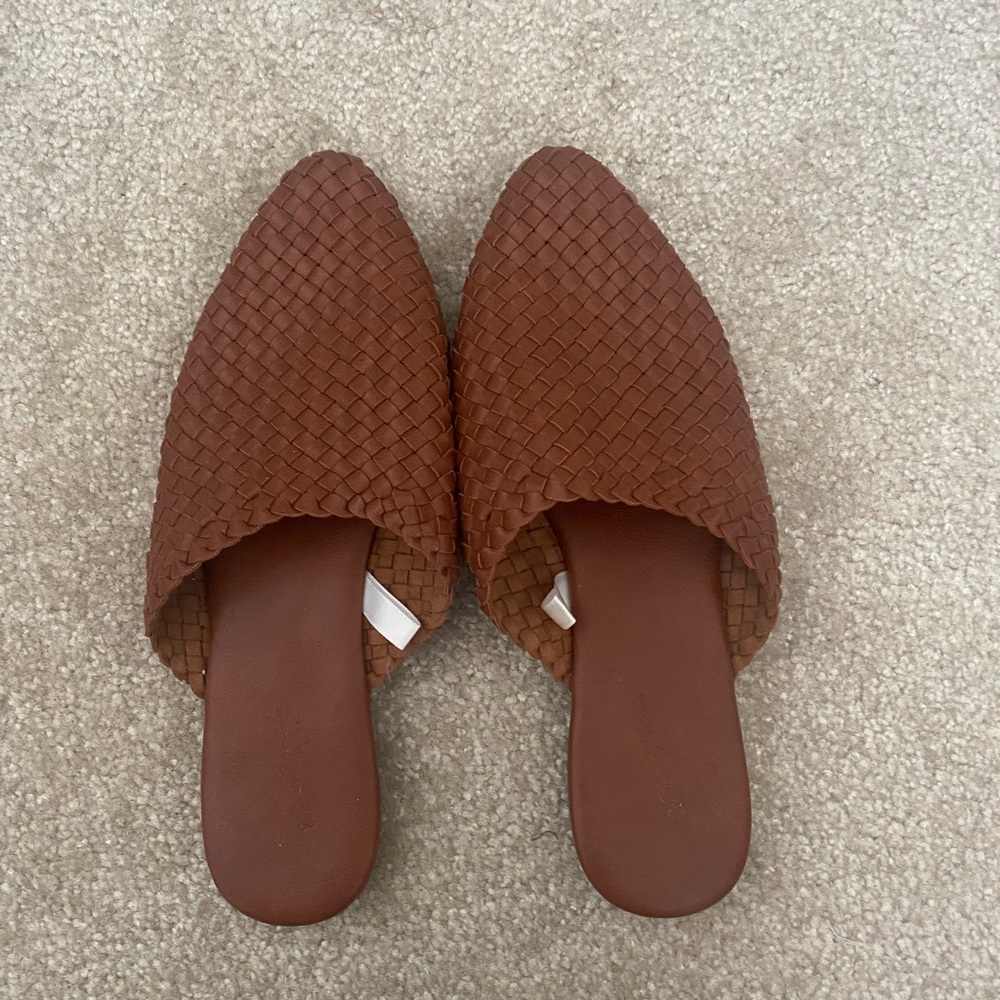 Brown slide/mules